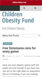 Mobile Screenshot of childrensobesityfund.org